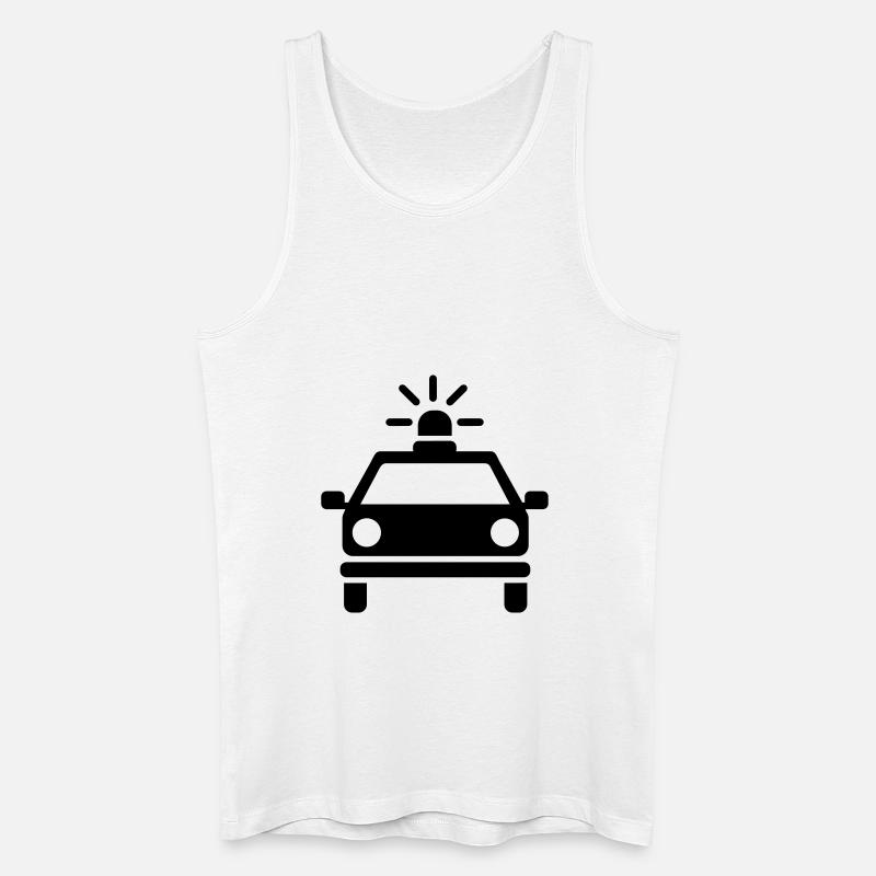 Polizei - Männer Bio Tank Top - Weiß