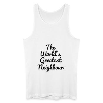 Nachbar / Nachbarschaft / Nachbarin / Haus - Männer Bio Tank Top - Weiß - Vorne