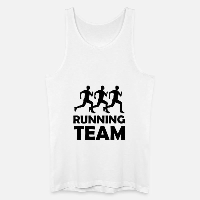 running_team_01 - Débardeur bio Homme - blanc