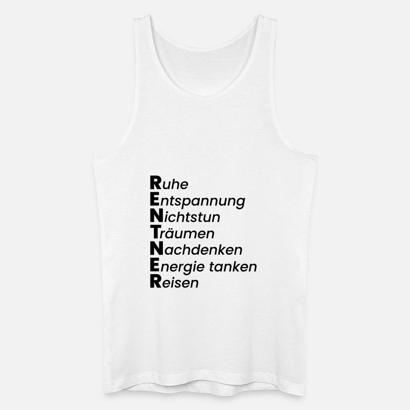 Rentner - Männer Bio Tank Top - Weiß