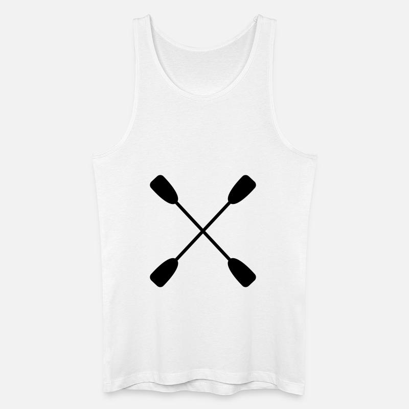 Paddel - Männer Bio Tank Top - Weiß