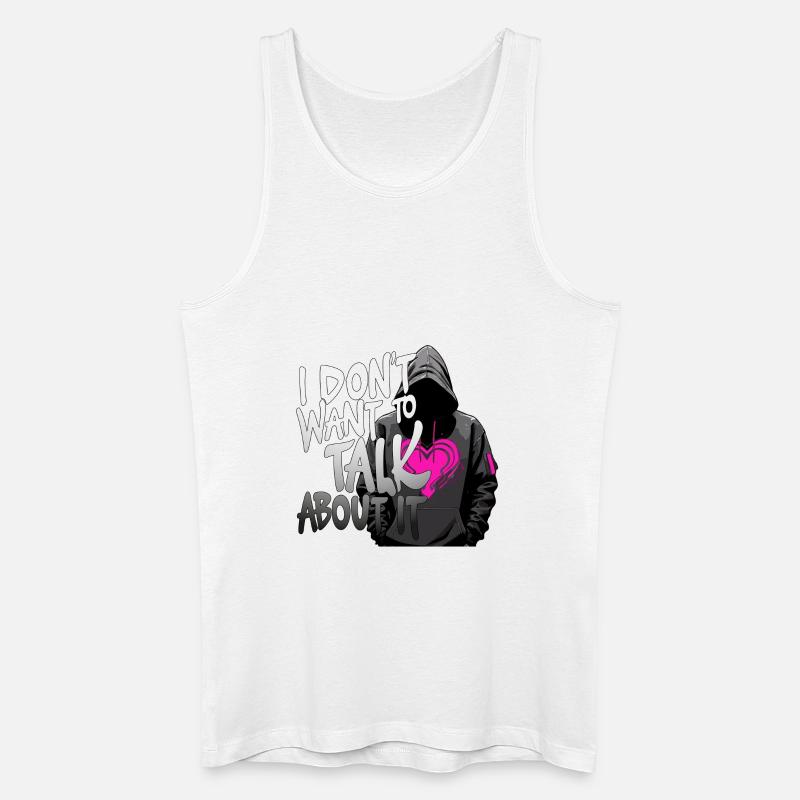 Ich möchte nicht - Männer Bio Tank Top - Weiß