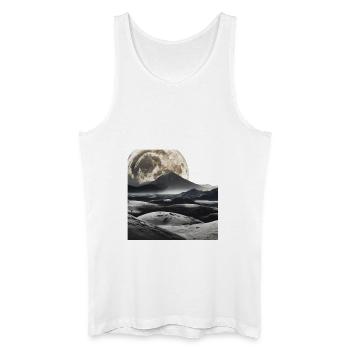 Lunar Magnificence: Ein irdisches Fest - Männer Bio Tank Top - Weiß - Vorne