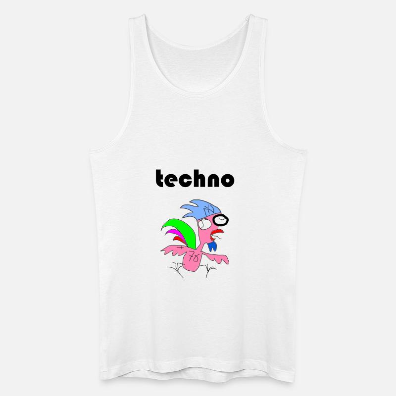 techno hahn - Männer Bio Tank Top - Weiß