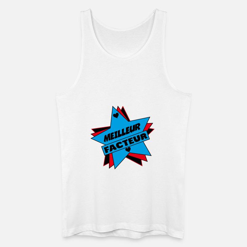 BESTER FAKTOR - Männer Bio Tank Top - Weiß