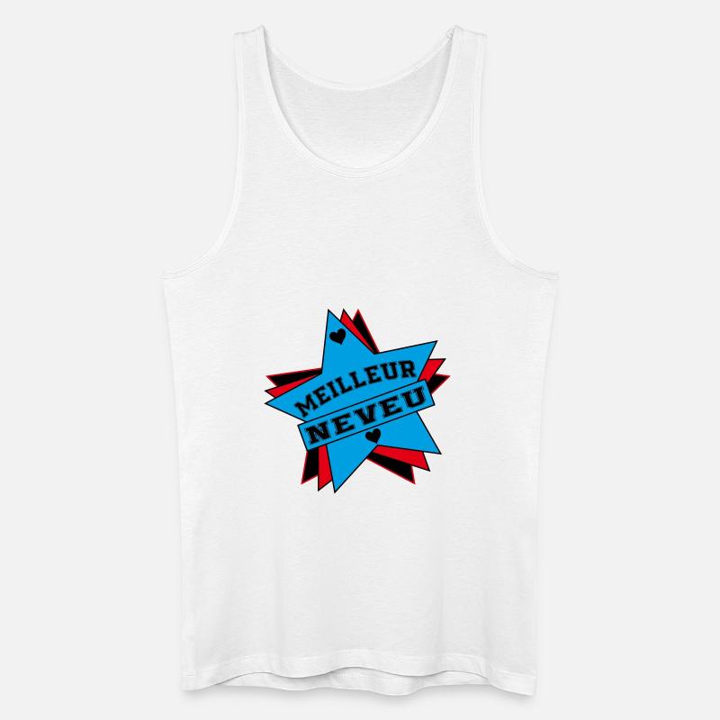 BESTER NEFFE - Männer Bio Tank Top - Weiß