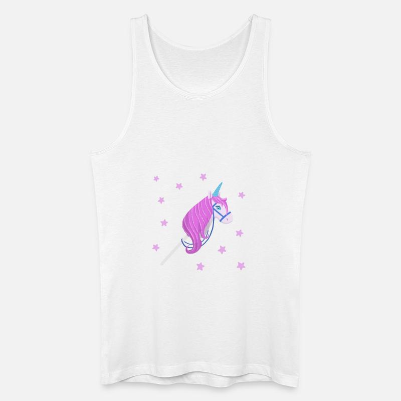 Steckenpferd - Männer Bio Tank Top - Weiß
