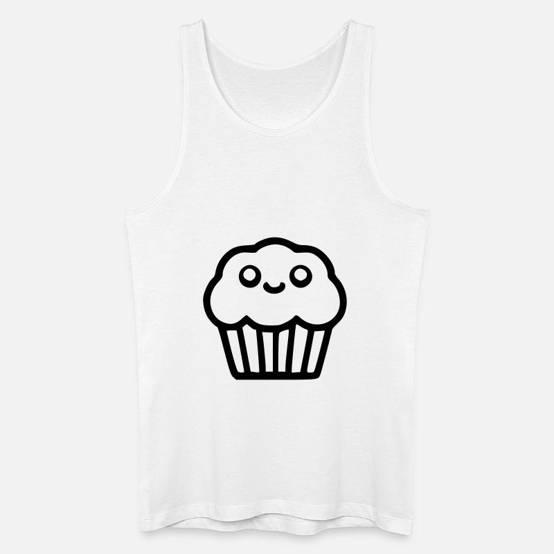 Süßer Muffin - Männer Bio Tank Top - Weiß