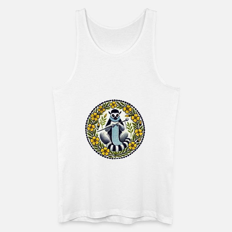 Lemur - Männer Bio Tank Top - Weiß