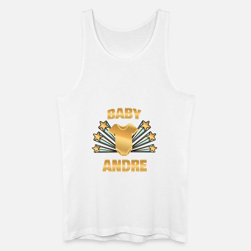 Andre - Männer Bio Tank Top - Weiß