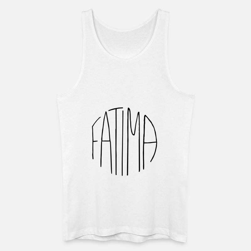 Fatima - Männer Bio Tank Top - Weiß
