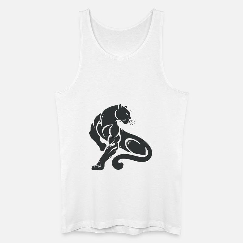 Panther Leopard - Männer Bio Tank Top - Weiß