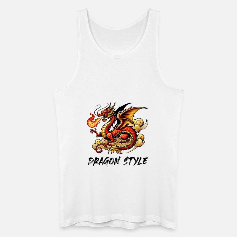 china drache 1 - Männer Bio Tank Top - Weiß