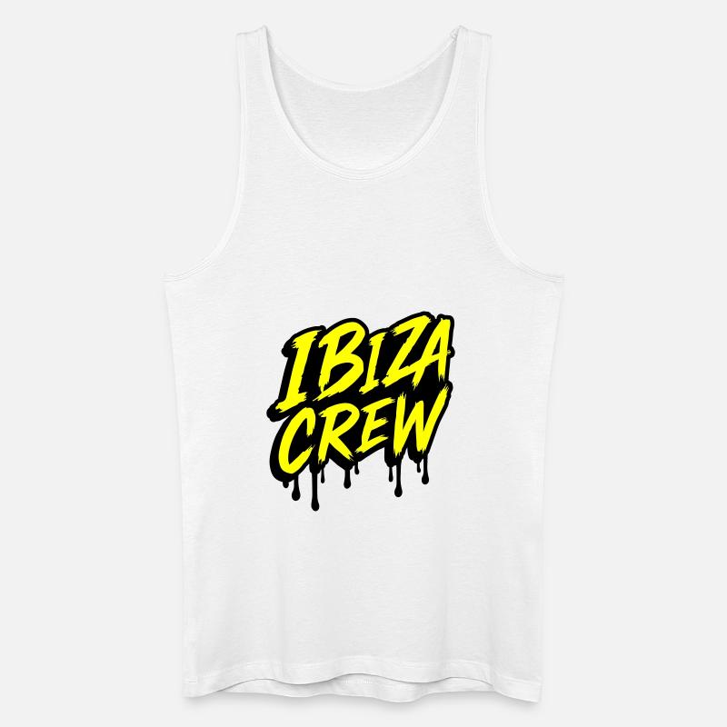 Ibiza Crew - Männer Bio Tank Top - Weiß