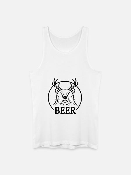 Beer - Men’s Organic Tank Top - white