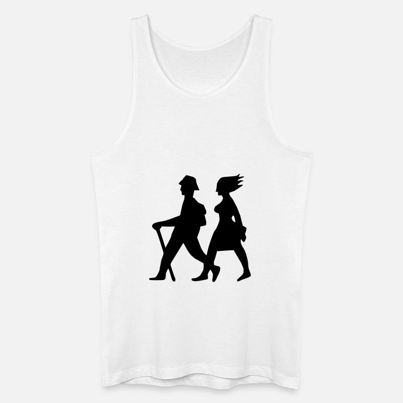 Wandern - Männer Bio Tank Top - Weiß
