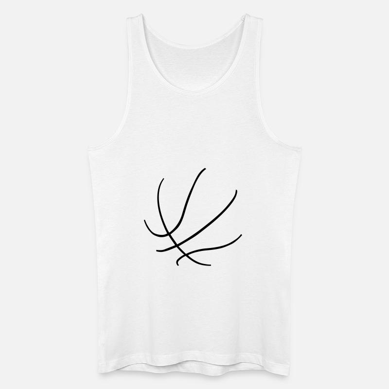 Basketball - Männer Bio Tank Top - Weiß