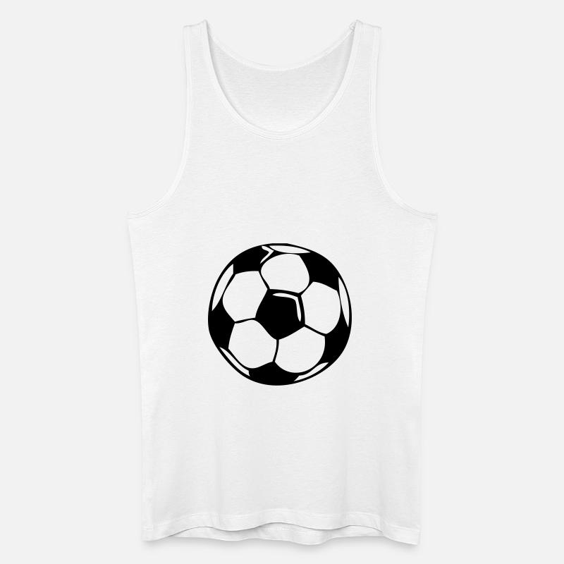 fußball - Männer Bio Tank Top - Weiß
