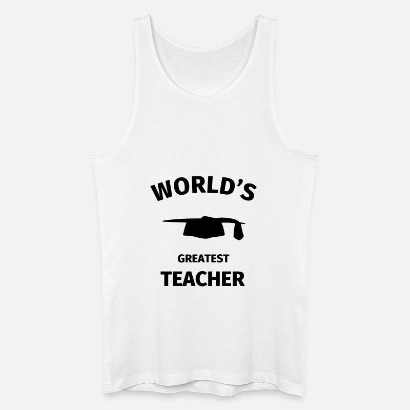 World's Greatest Teacher - Männer Bio Tank Top - Weiß