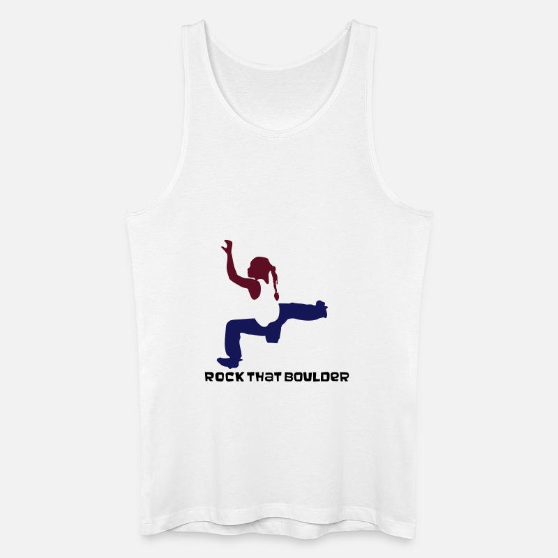 bouldermaedchen - Männer Bio Tank Top - Weiß