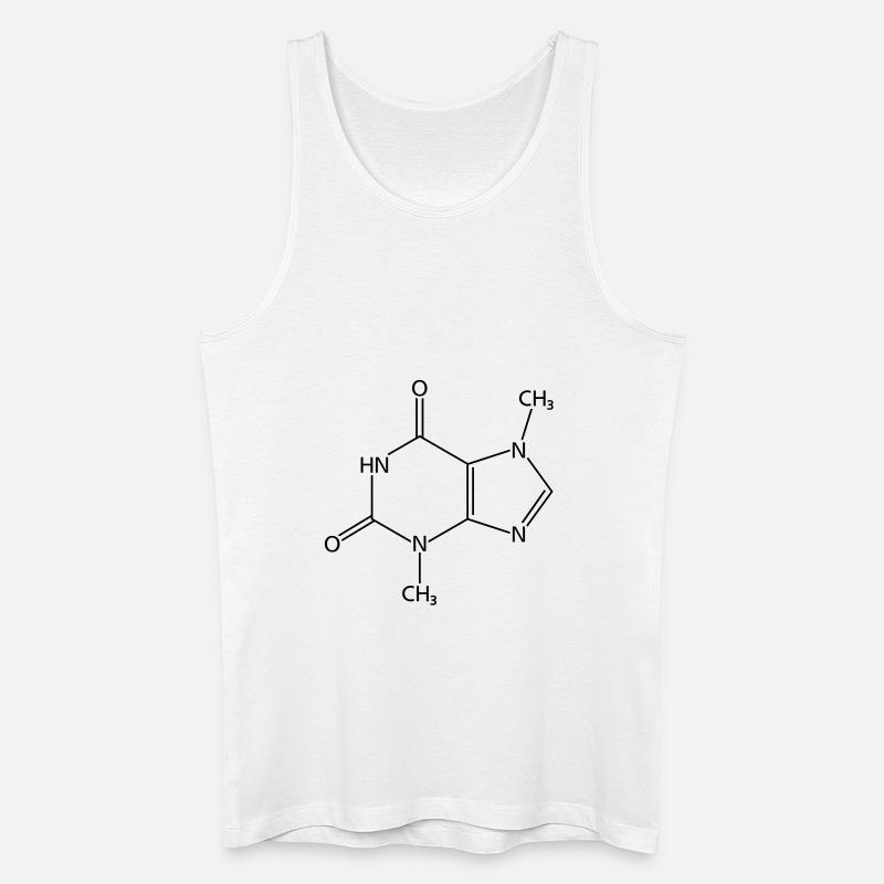 Schokoladen-Molekül - Männer Bio Tank Top - Weiß