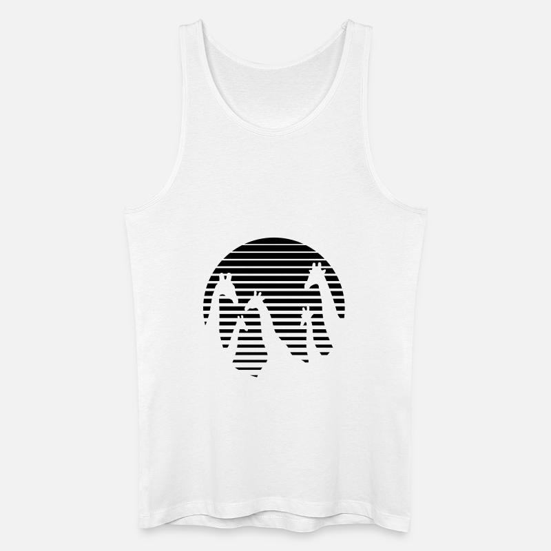 Girafes / Giraffes / Giraffen / Jirafas / Giraffe - Débardeur bio Homme - blanc