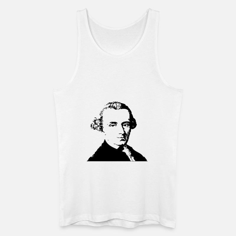 Immanuel Kant 2 - Männer Bio Tank Top - Weiß