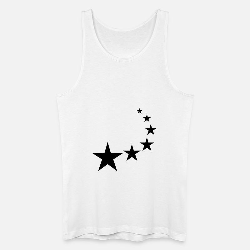 Sterne - Männer Bio Tank Top - Weiß
