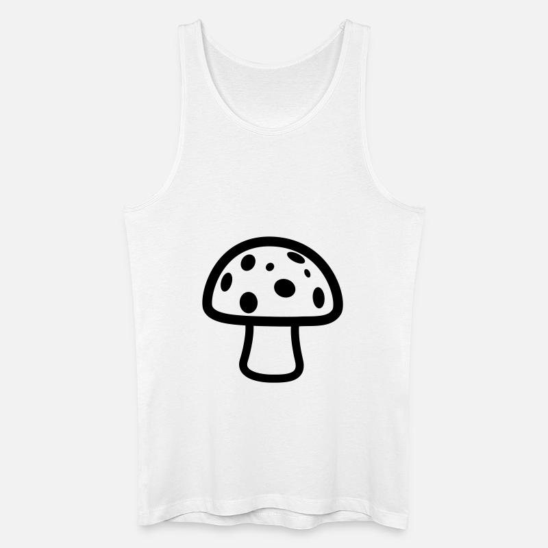 Pilz - Männer Bio Tank Top - Weiß
