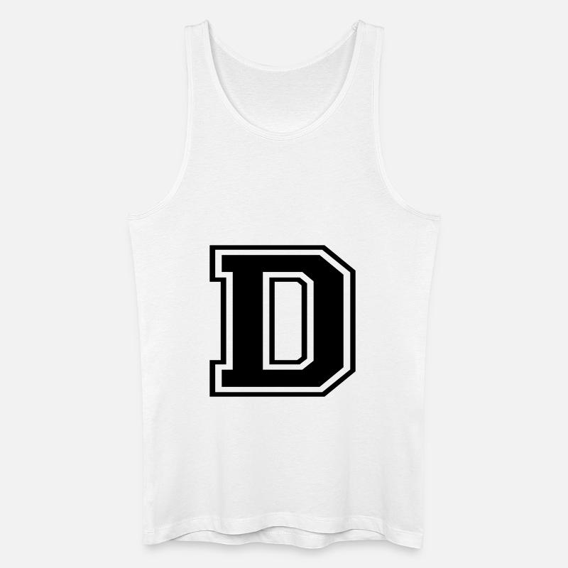 D - Männer Bio Tank Top - Weiß