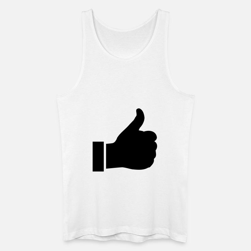 like_hand_tg1 - Männer Bio Tank Top - Weiß