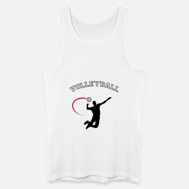 volleyball - Männer Bio Tank Top - Weiß