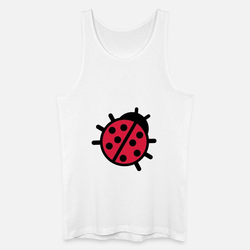 Marienkäfer - Männer Bio Tank Top - Weiß