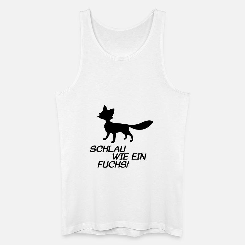fuchs - Männer Bio Tank Top - Weiß