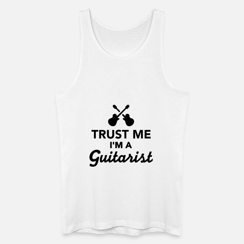 Gitarre - Männer Bio Tank Top - Weiß