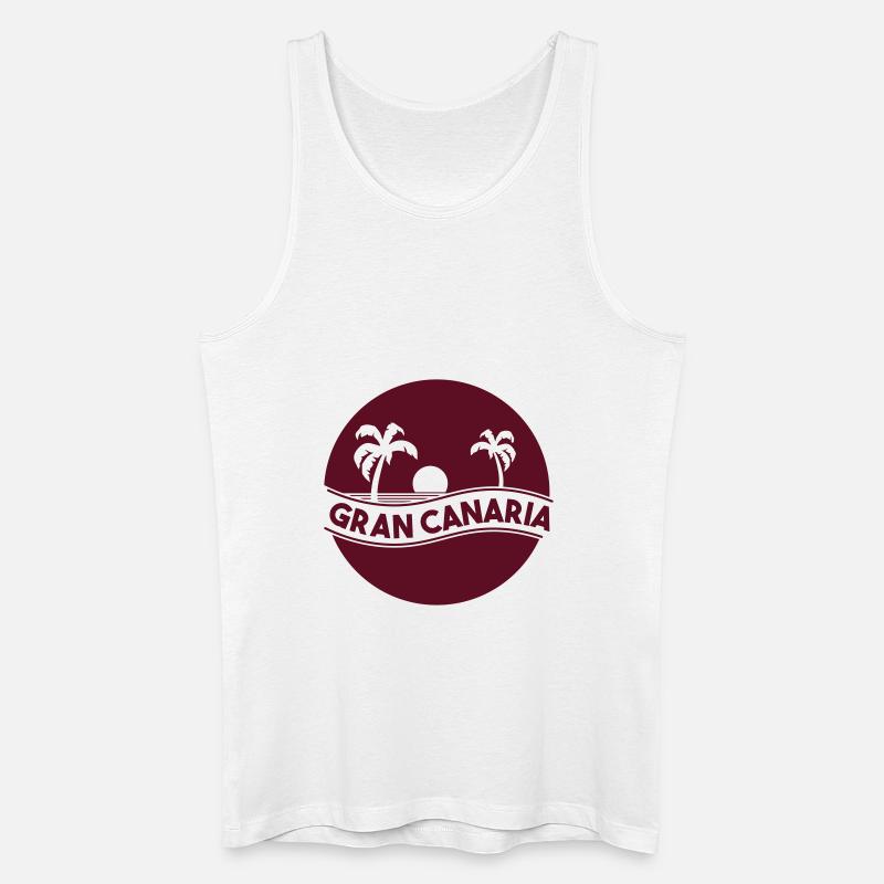 gran canaria - Männer Bio Tank Top - Weiß