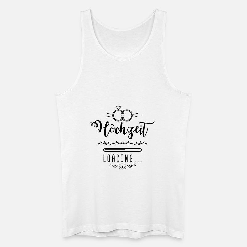 hochzeit loading ring wedding - Männer Bio Tank Top - Weiß