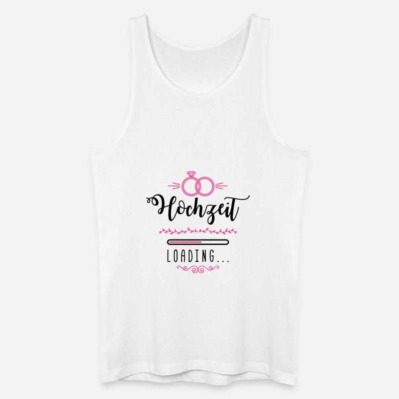 hochzeit loading ring - Männer Bio Tank Top - Weiß