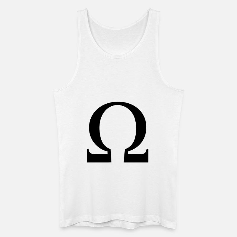Omega - Männer Bio Tank Top - Weiß