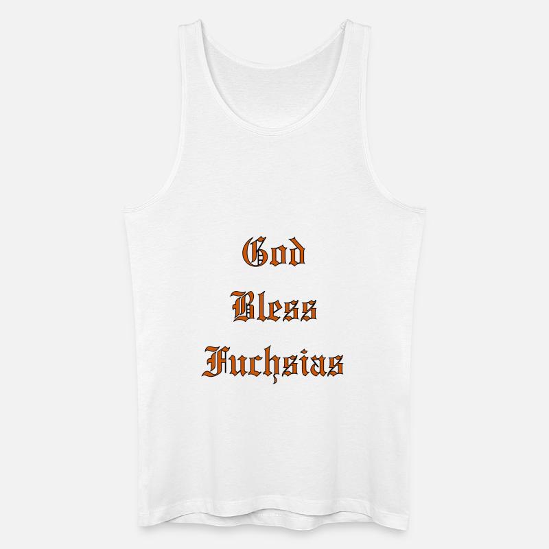GodBlessFuchsias - Männer Bio Tank Top - Weiß