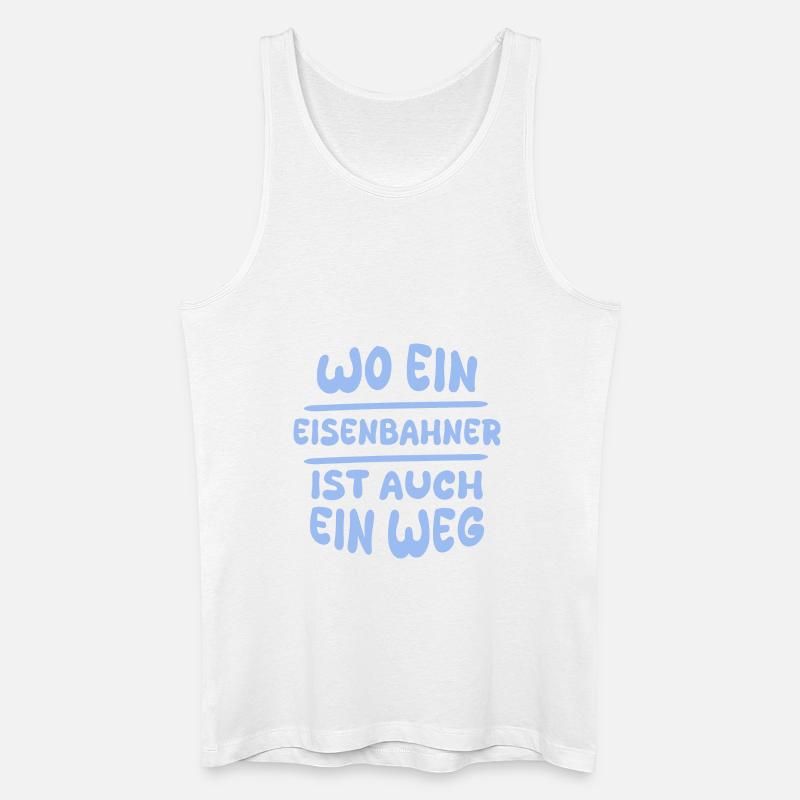 Eisenbahner Eisenbahner - Männer Bio Tank Top - Weiß