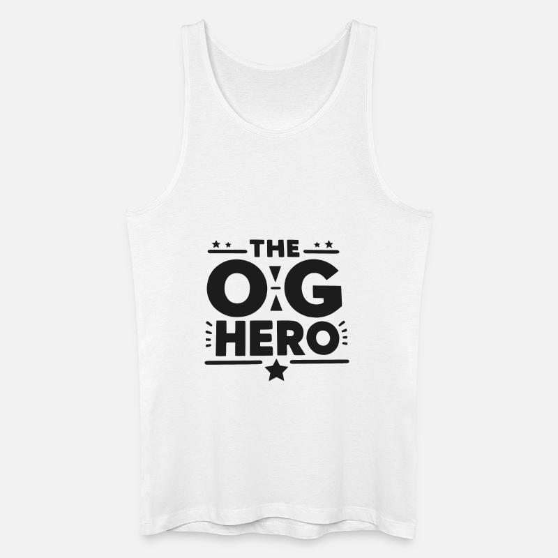 Der OG-Held - Männer Bio Tank Top - Weiß