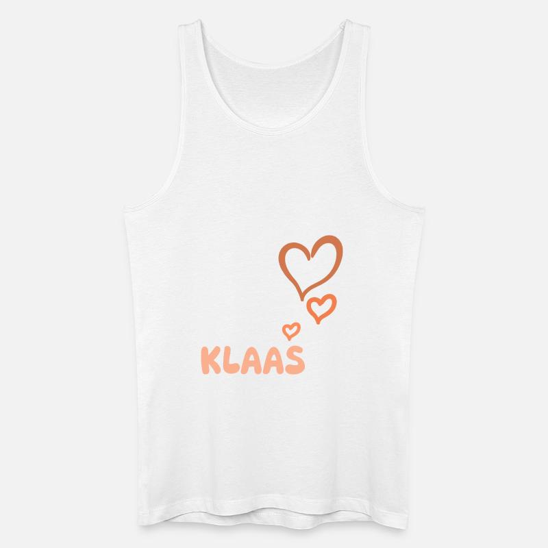 Klaas - Männer Bio Tank Top - Weiß