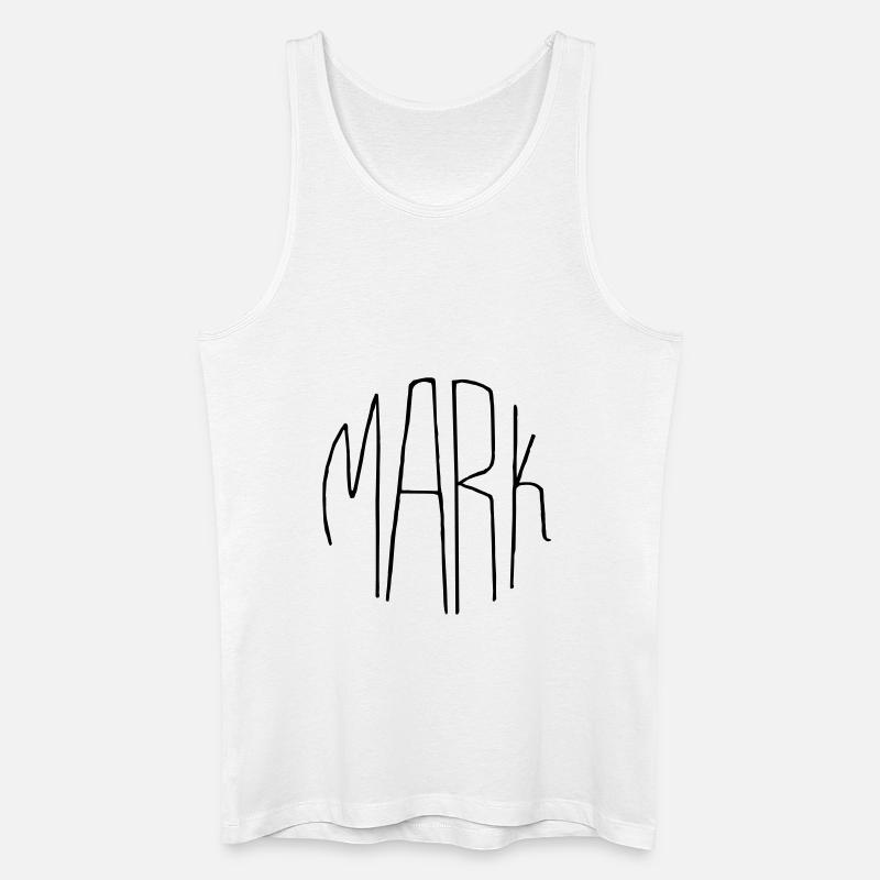Mark - Männer Bio Tank Top - Weiß