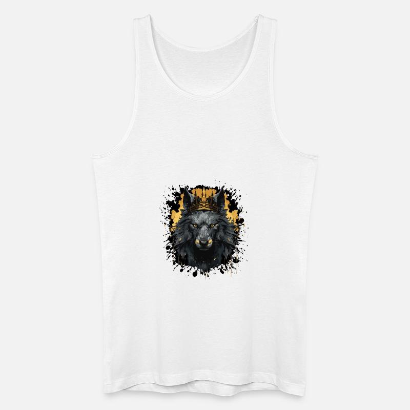 wolf krone - Männer Bio Tank Top - Weiß