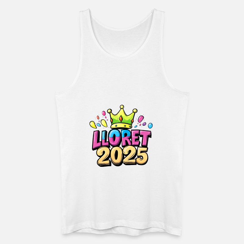 Lloret De Mar 2025 - Männer Bio Tank Top - Weiß