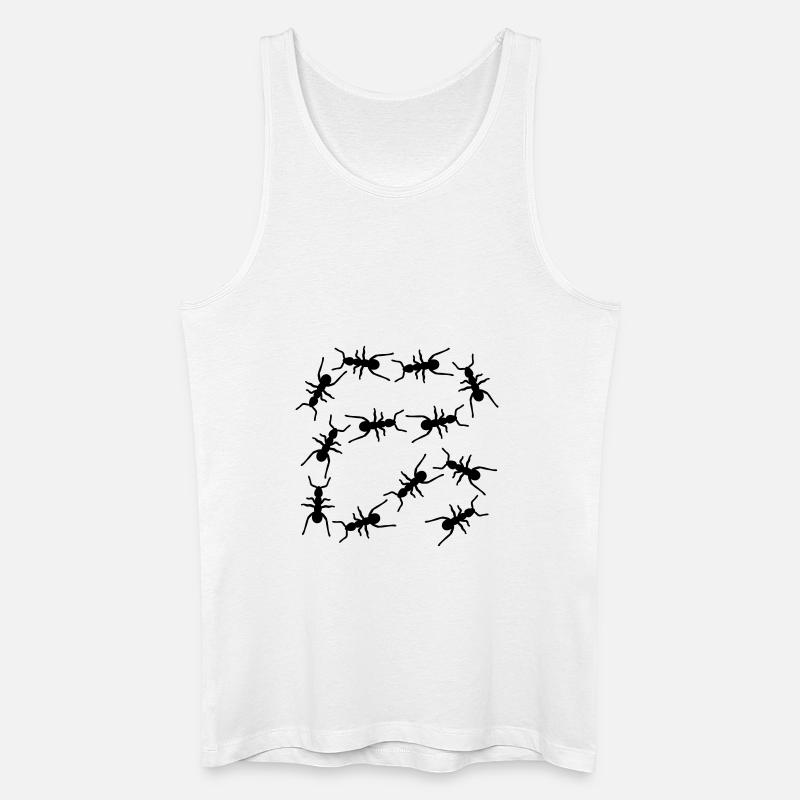 Ameisen - Männer Bio Tank Top - Weiß