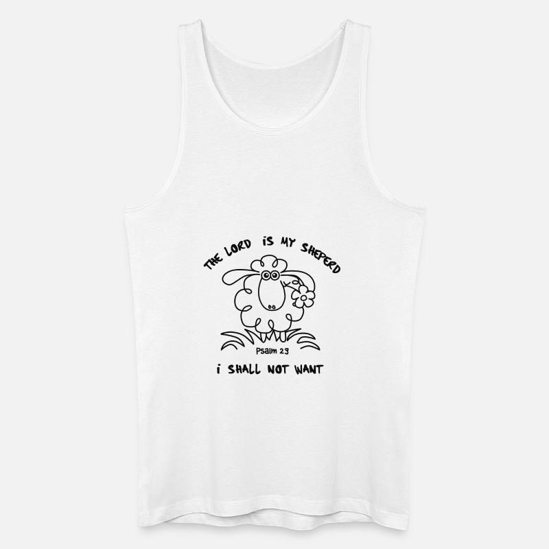 shirt1 vorne - Männer Bio Tank Top - Weiß