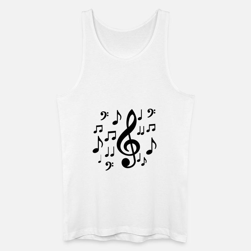noten - Männer Bio Tank Top - Weiß