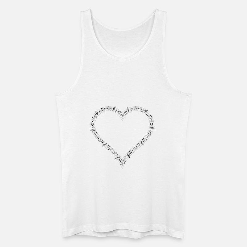 Musical-1191029 - Männer Bio Tank Top - Weiß
